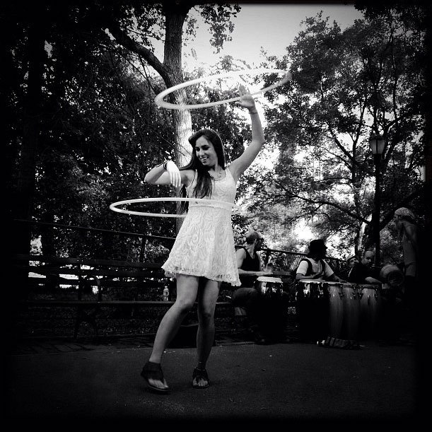 Hula Hoop dancer at Tompkins Square Park.